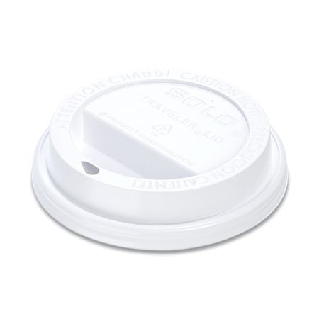 Dart TRAVELER CAPPUCCINO STYLE DOME LID, FITS 10OZ CUPS, WHITE, 10PK TL31R2